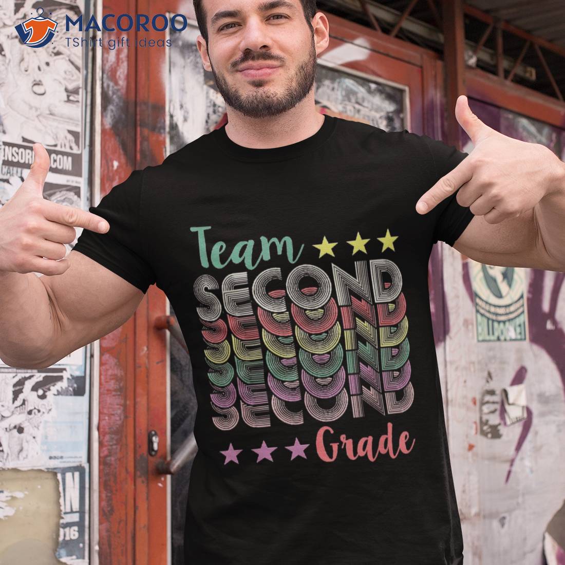 Team 2nd Second Grade Teacher Back To School Vintage Shirt