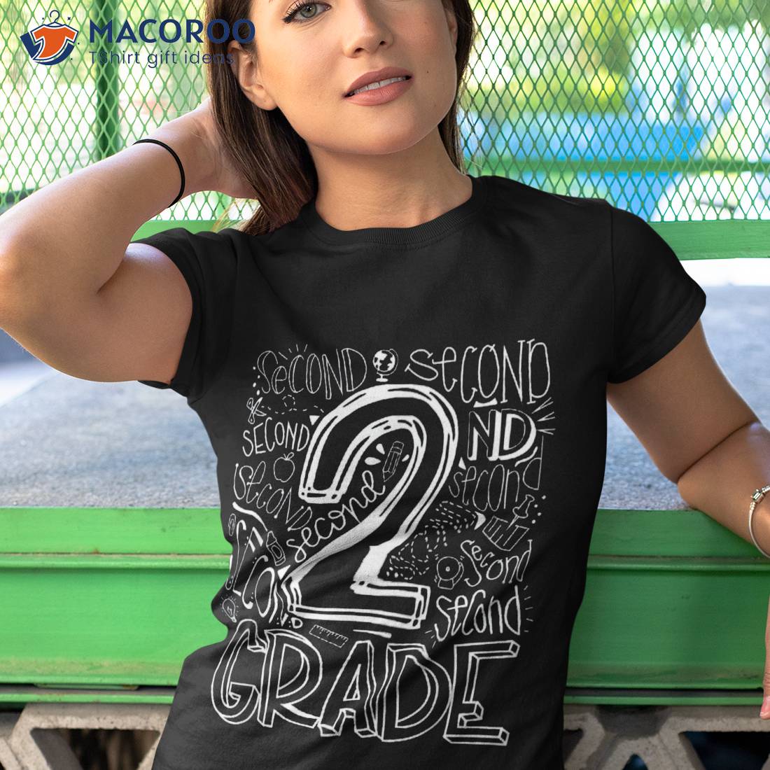 Team Kids Teacher Back To School 2nd Second Grade Typography Shirt Team Kids Teacher Back To School 2nd Second Grade Typography Shirt