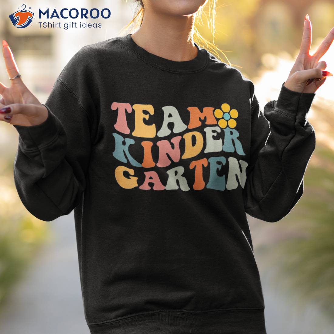 Team Kindergarten Groovy Wavy Back To School Teacher Student Shirt Team Kindergarten Groovy Wavy Back To School Teacher Student Shirt