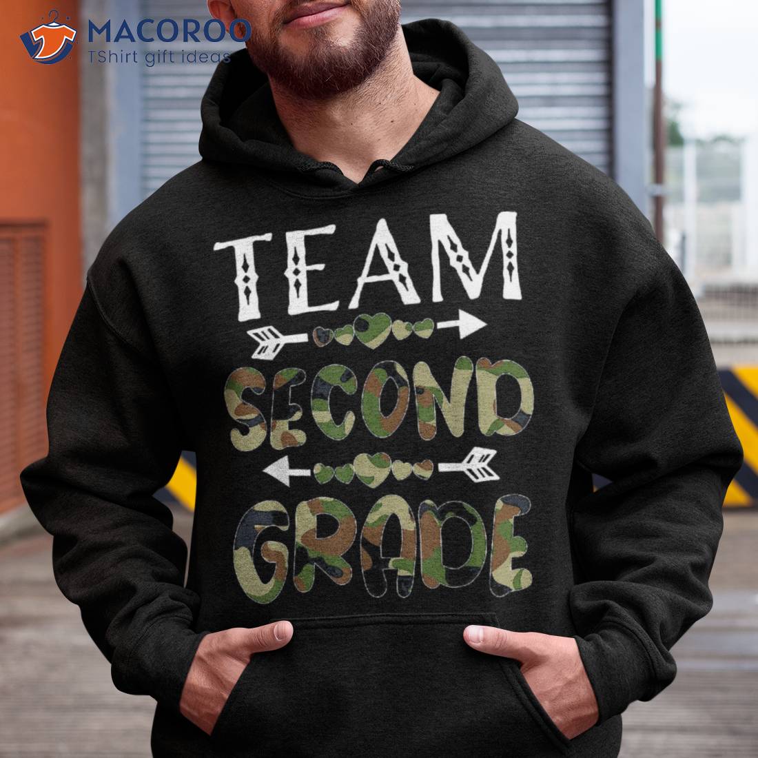 Team Second Grade Back To School 1st Day Camo Teachers Shirt