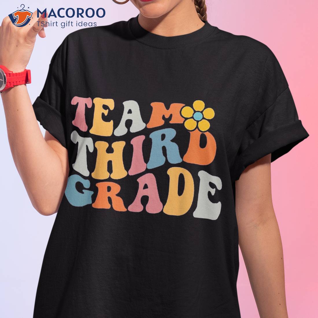 Team Third Grade Groovy Wavy, 3nd Back To School Shirt