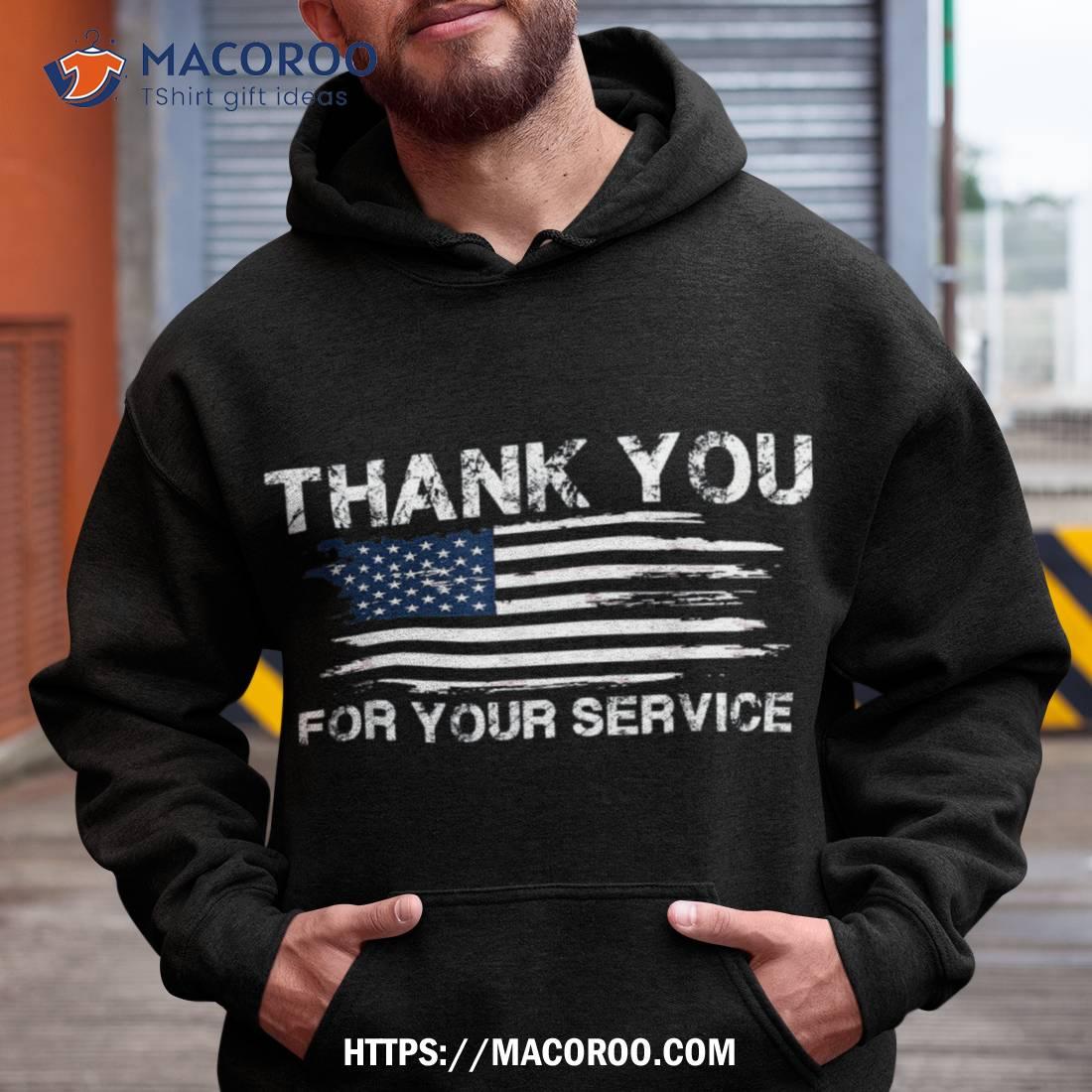 Thank You For Your Service American Flag Veterans Day Shirt