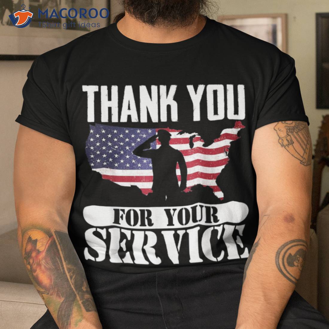 Thank You For Your Service Patriotic Veterans Day Shirt