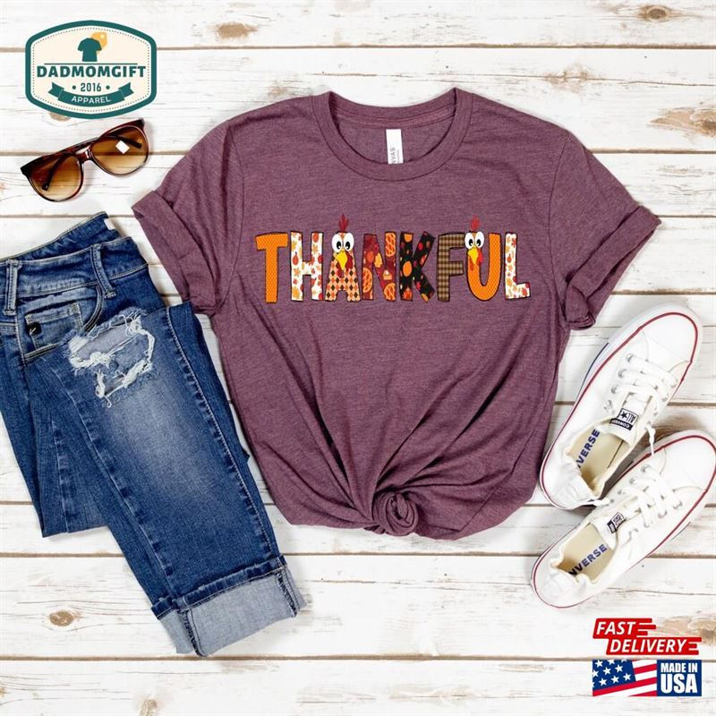 Thankful Grateful Blessed Maroon Shirt Hoodie Sweatshirt