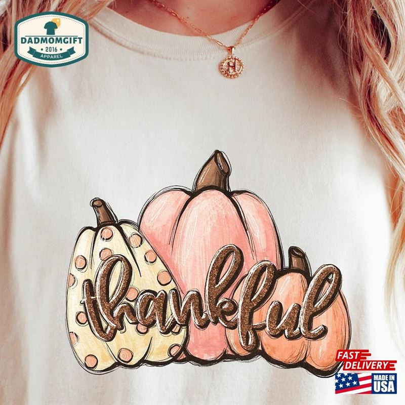 Thankful Shirt Leopard Pumpkin Hoodie Unisex