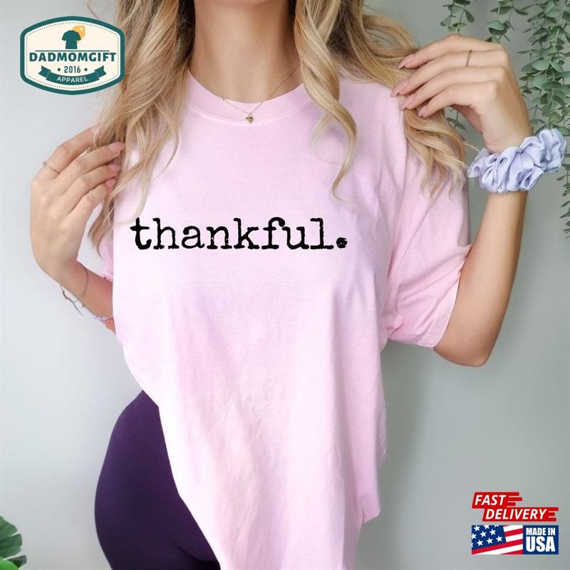 Thankful Shirt Thanksgiving Pumpkin Sweatshirt Hoodie