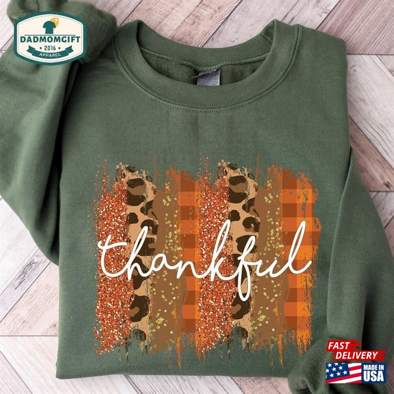 Thankful Sweatshirt Shirt Pumpkin Unisex T-Shirt