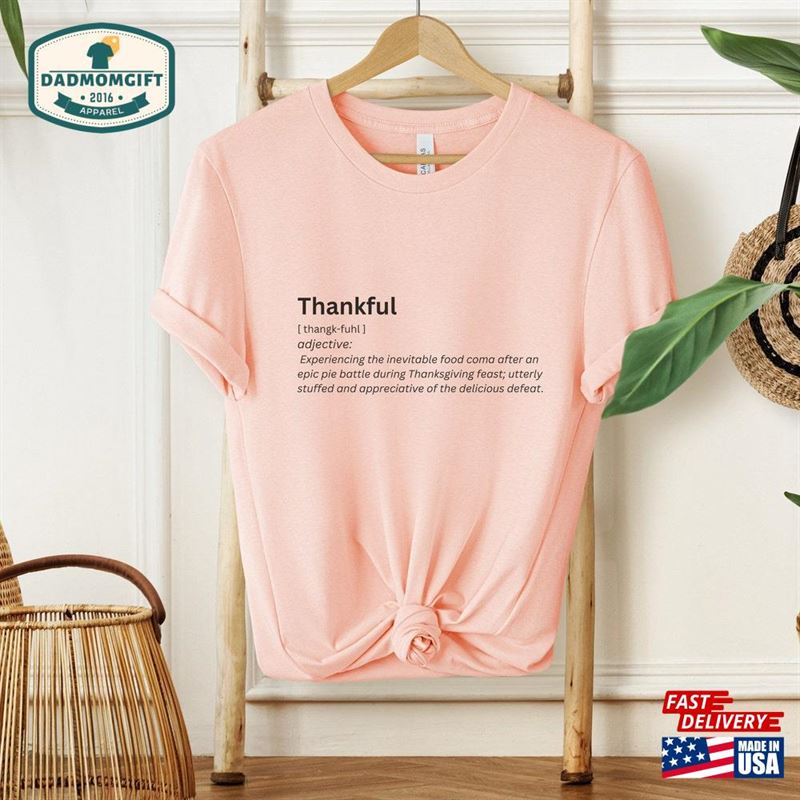 Thankful Thanksgiving T-Shirt Definition Gifts Hoodie