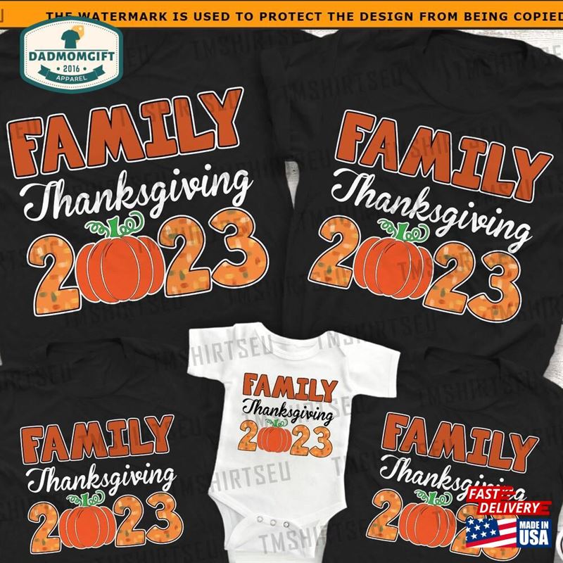 Thanksgiving 2023 Family Shirts Reunion Classic Sweatshirt