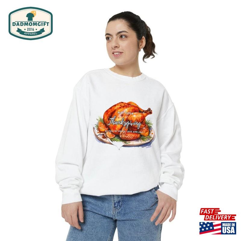 Thanksgiving Day Sweatshirt Happy Shirt Women Gift For Unisex Classic