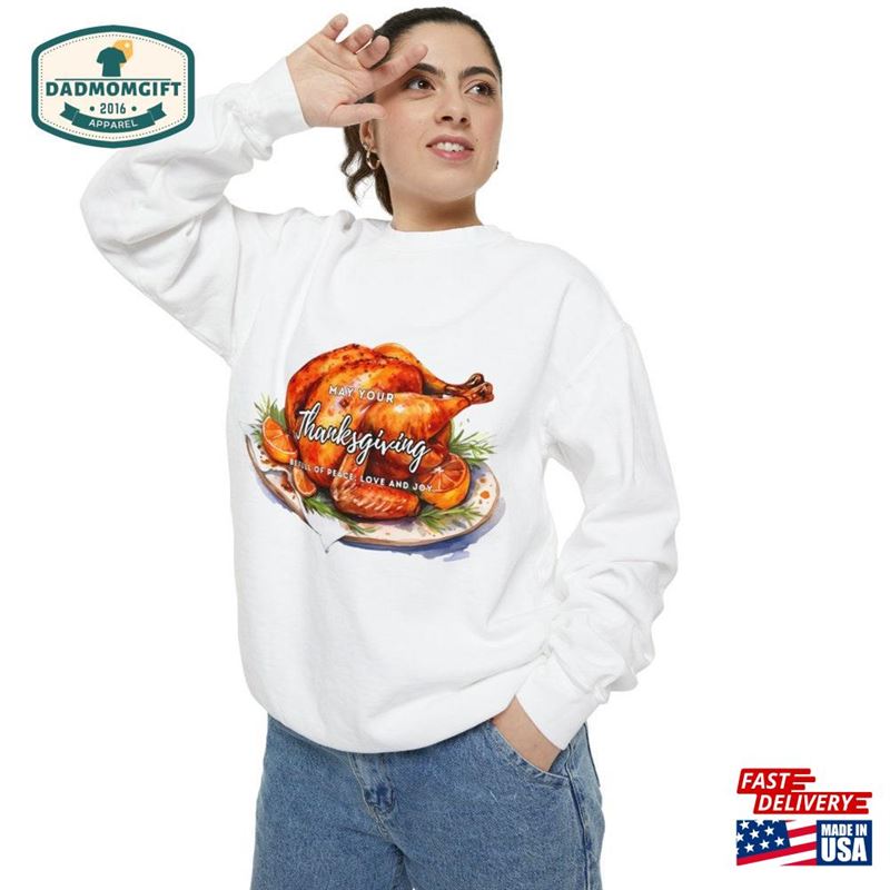 Thanksgiving Day Sweatshirt Happy Shirt Women Gift For Unisex Classic