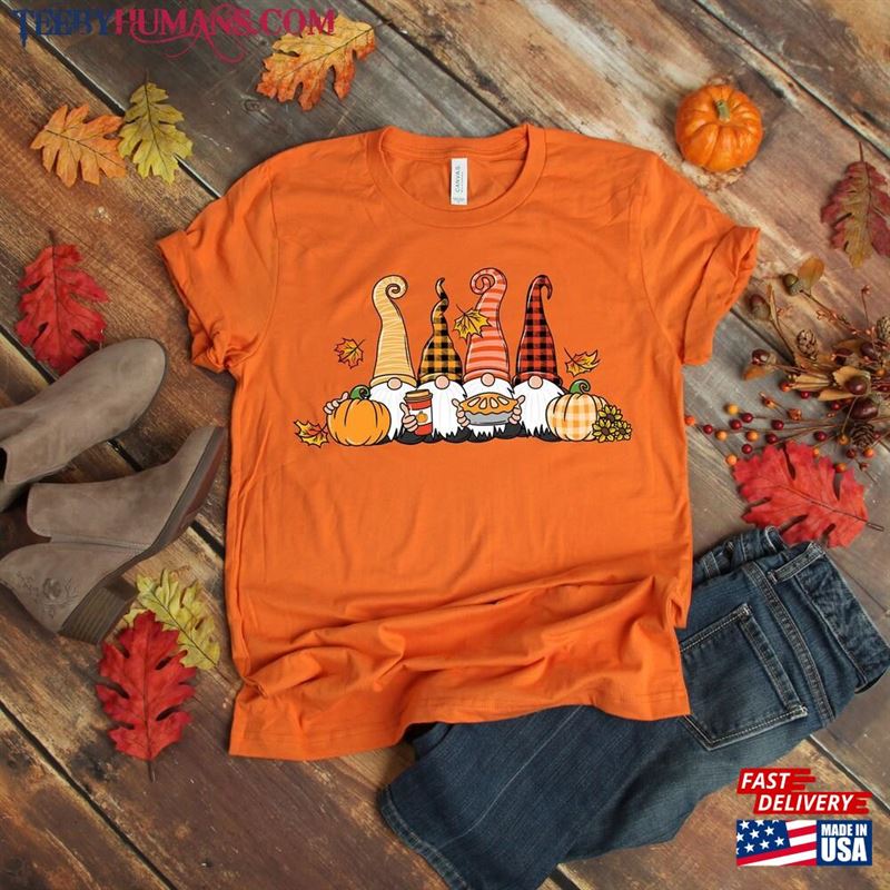 Thanksgiving Gnome Shirt Pumpkin Hoodie Classic