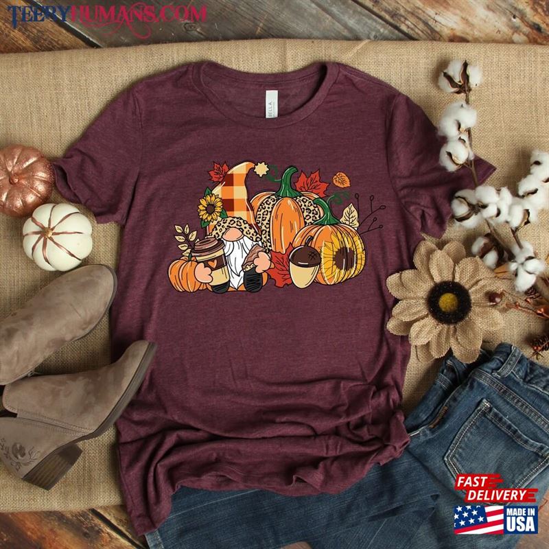 Thanksgiving Gnome Sweatshirt Shirt Pumpkin Hoodie