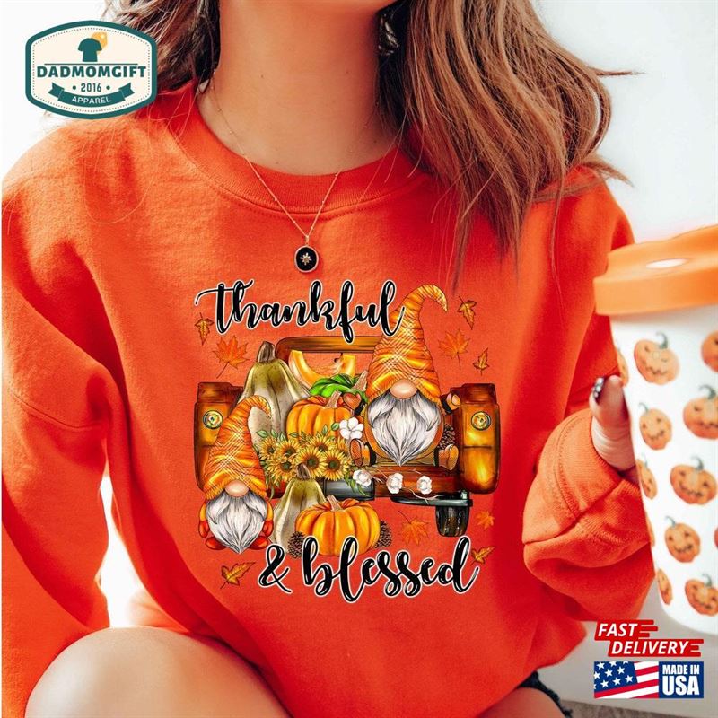 Thanksgiving Gnome Sweatshirt Shirt Pumpkin T-Shirt