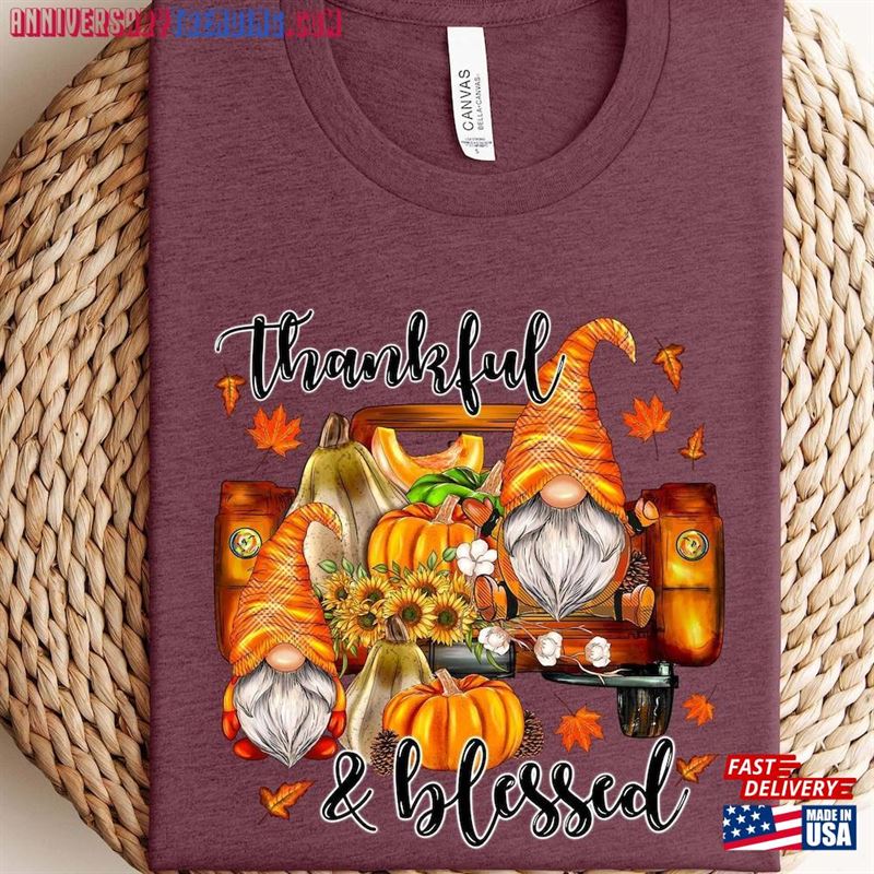 Thanksgiving Gnome Sweatshirt Shirt Pumpkin T-Shirt Hoodie