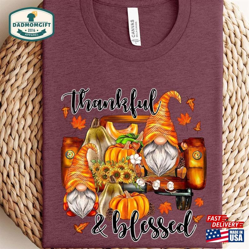 Thanksgiving Gnome Sweatshirt Shirt Pumpkin T-Shirt