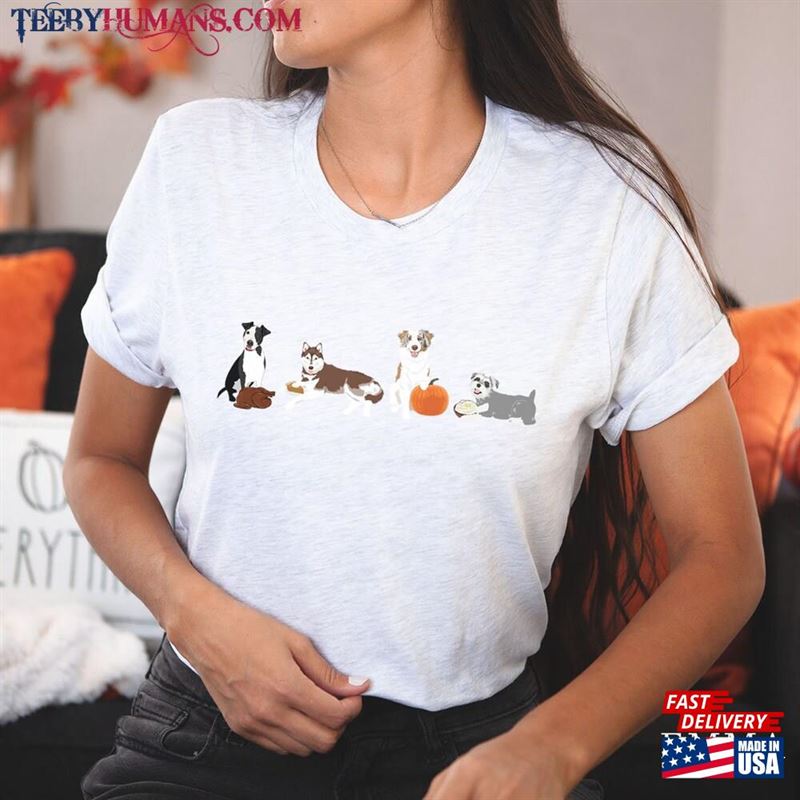 Thanksgiving Shirt Dogs Dog Mom Sweatshirt Unisex