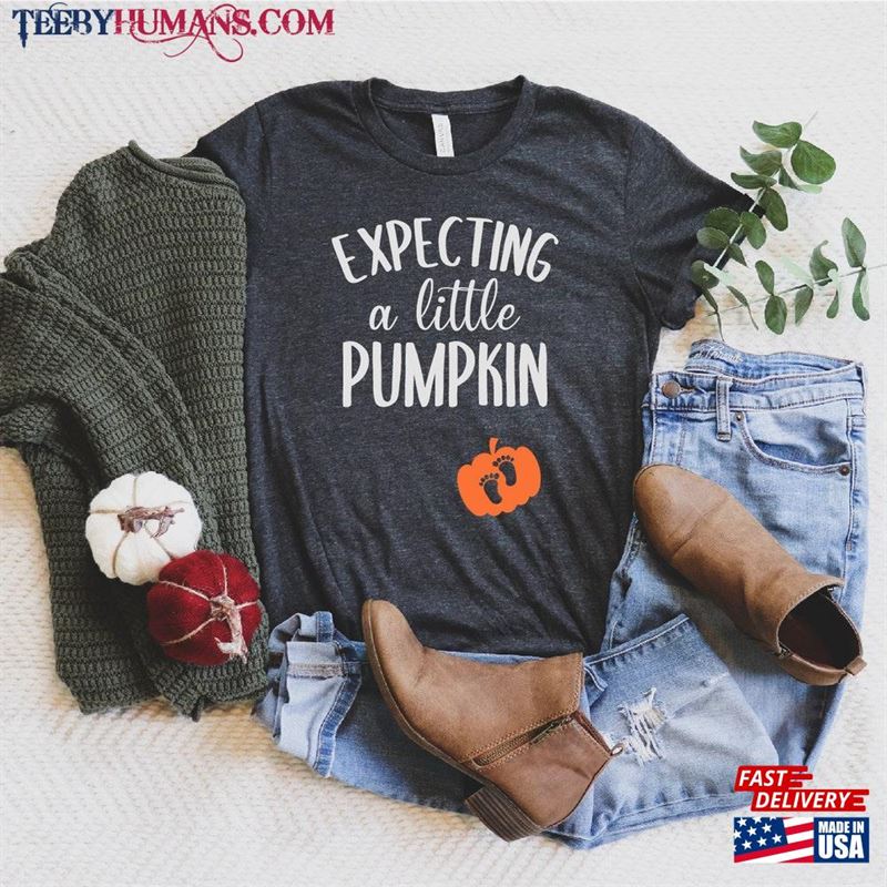 Thanksgiving Shirt Expecting A Little Pumpkin Pregnant T-Shirt Hoodie