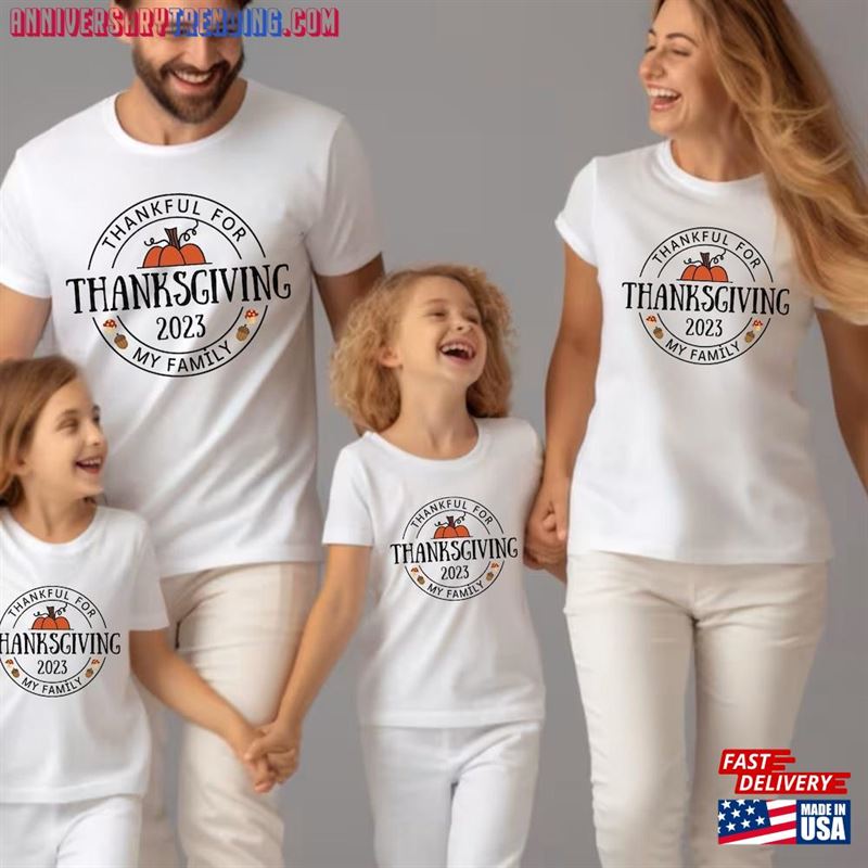 Thanksgiving Shirt Family Matching Shirts Classic Sweatshirt