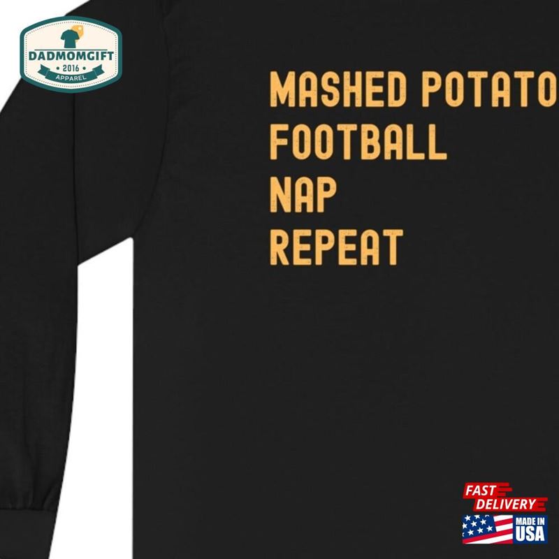 Thanksgiving Shirt Mashed Potatoes Football T-Shirt Unisex