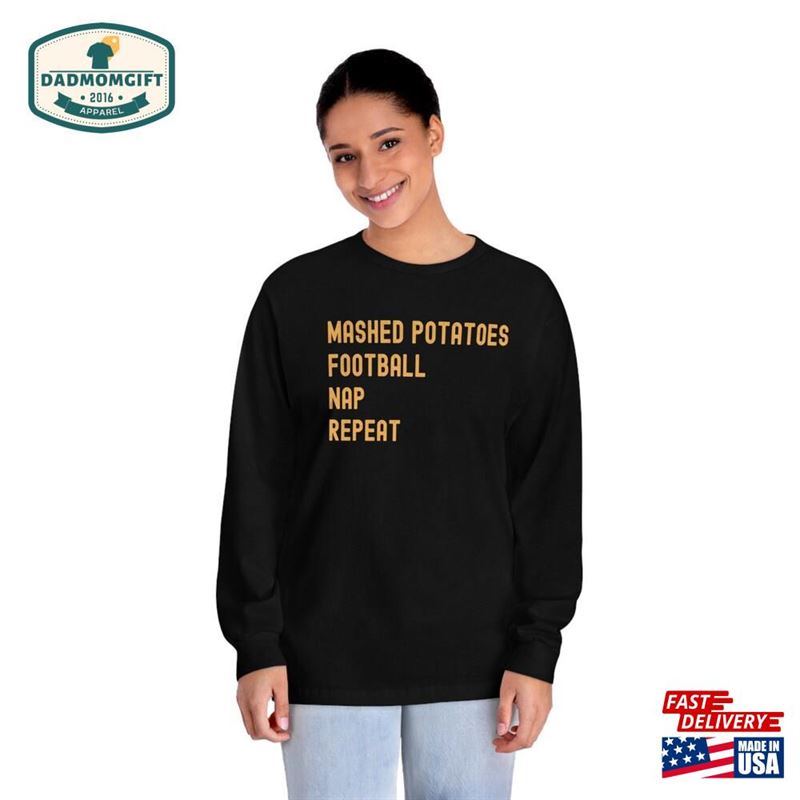 Thanksgiving Shirt Mashed Potatoes Football T-Shirt Unisex