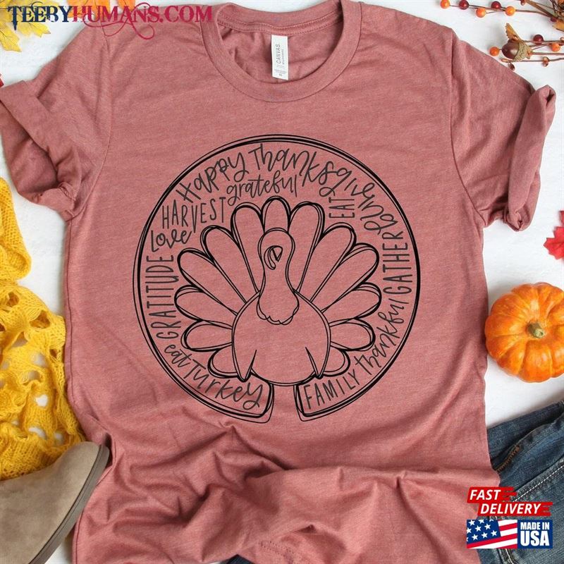 Thanksgiving Shirt Turkey Tees Classic Sweatshirt