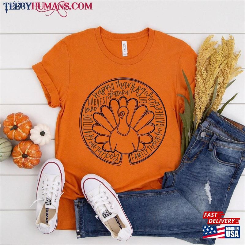 Thanksgiving Shirt Turkey Tees Classic Sweatshirt