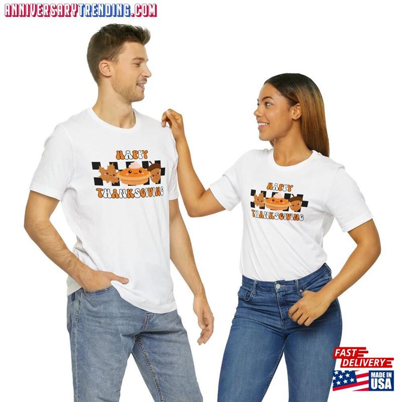 Thanksgiving Shirt Unisex Jersey Short Sleeve Tee Pumpkin Pie Hoodie Classic