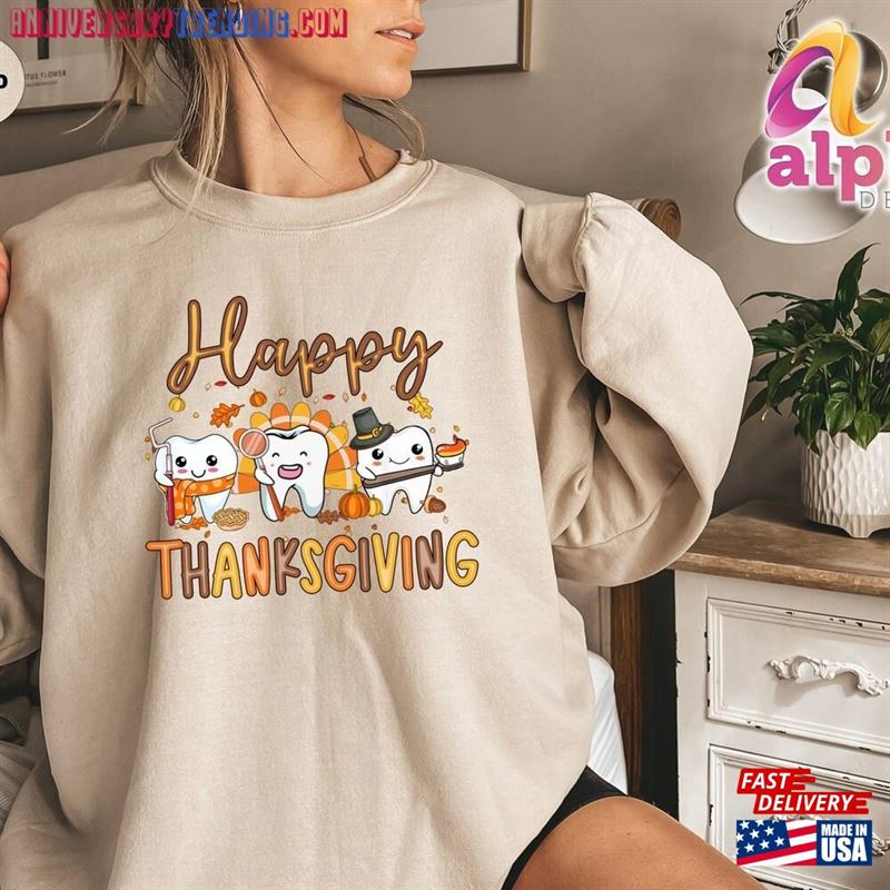 Thanksgiving T-Shirt Merry Christmas Tee Thankful Shirt Sweatshirt Unisex