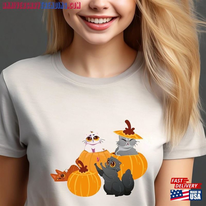 Thanksgiving T-Shirt Pumpkin Spice Sweatshirt Cat Hoodie