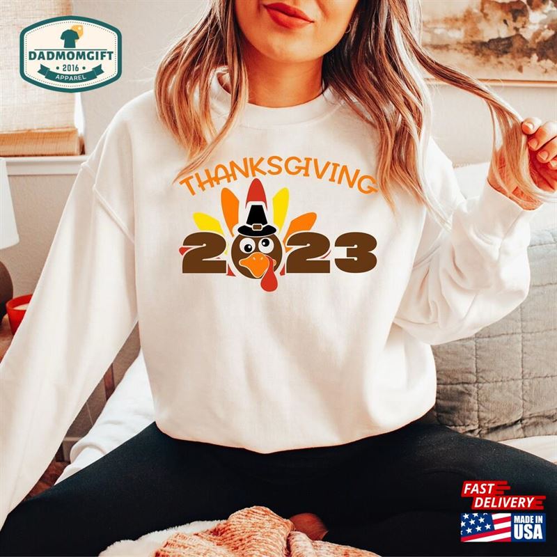 Thanksgiving Turkey Sweatshirt 2023 Crewneck Funny Shirt Hoodie