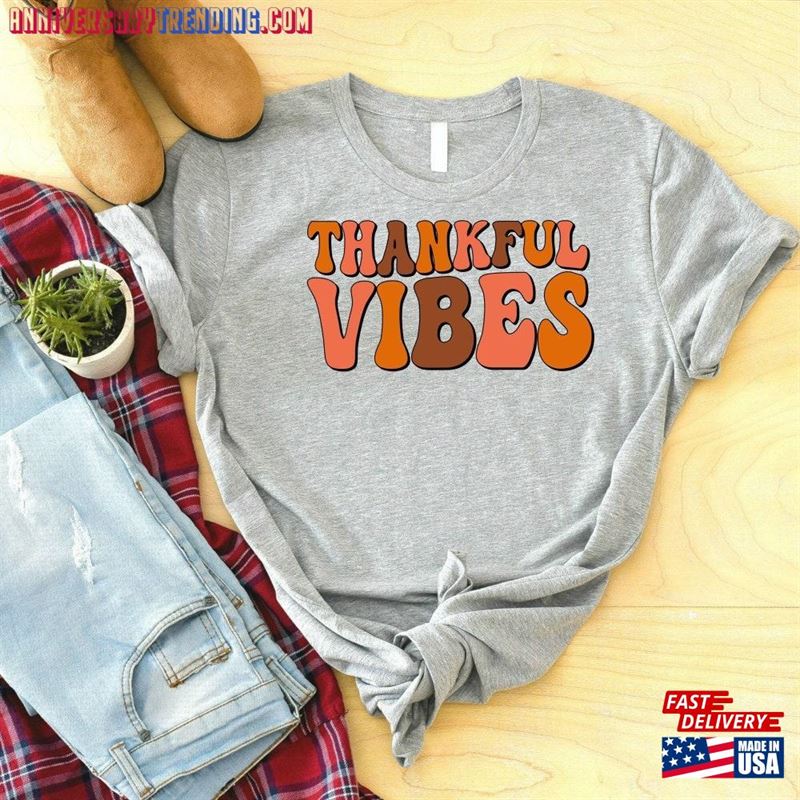 Thanksgiving Vibes Shirt Fall Women T-Shirt Autumn Hoodie