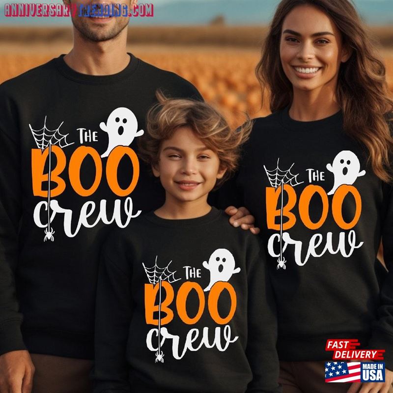 The Boo Crew Halloween Sweatshirt Ghost Unisex T-Shirt