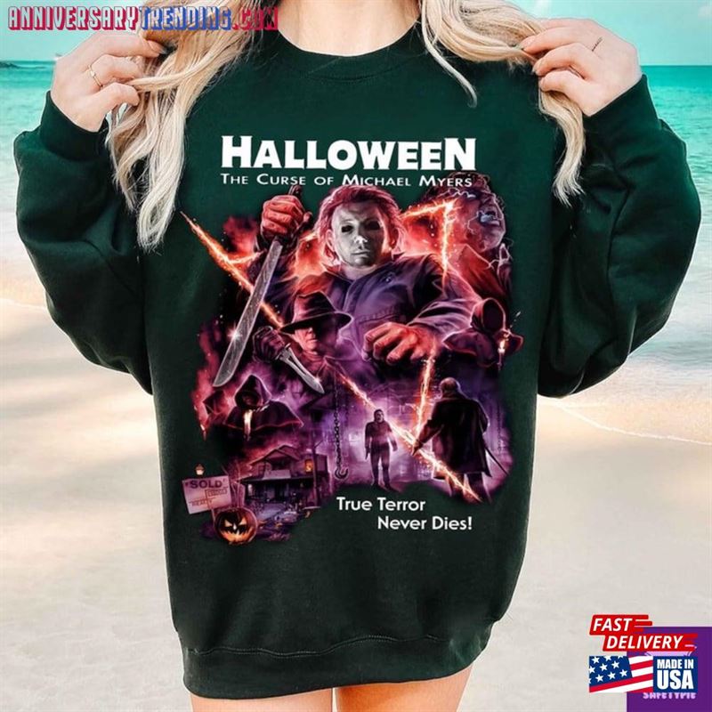 The Return Of Michael Myers 1988 Halloween True Terror Never Dies Comfort Color Shirt Horror Movie Characters Sweatshirt T-Shirt The Return Of Michael Myers 1988 Halloween True Terror Never Dies Comfort Color Shirt Horror Movie Characters Sweatshirt T-Shirt