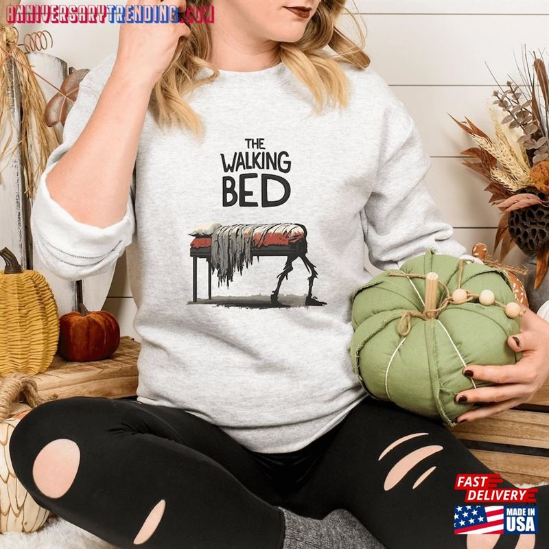 The Walking Bed Sweater Halloween Sweatshirt Unisex Classic