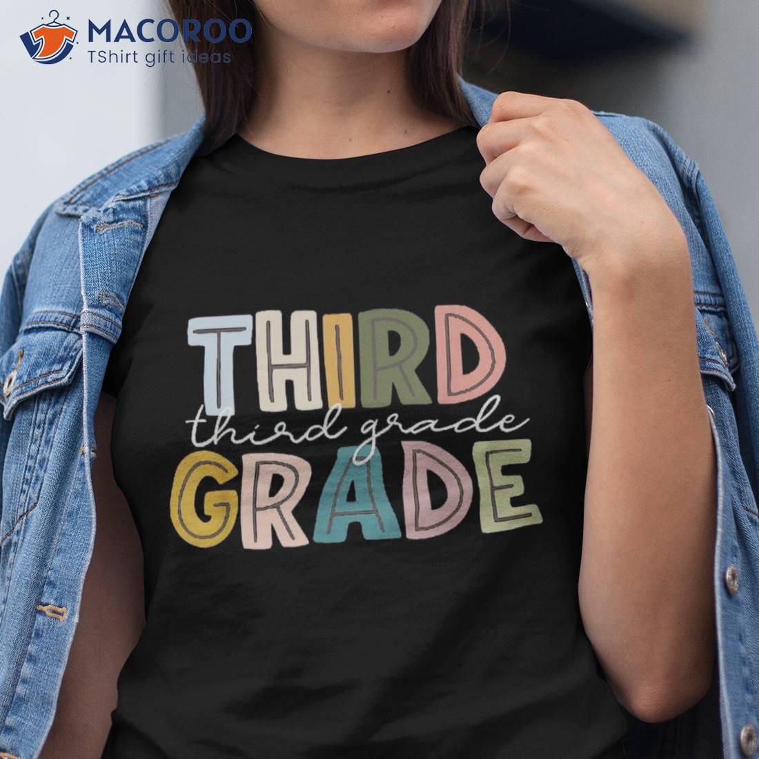 Third Grade Happy First Day Back To School Student Teacher Shirt