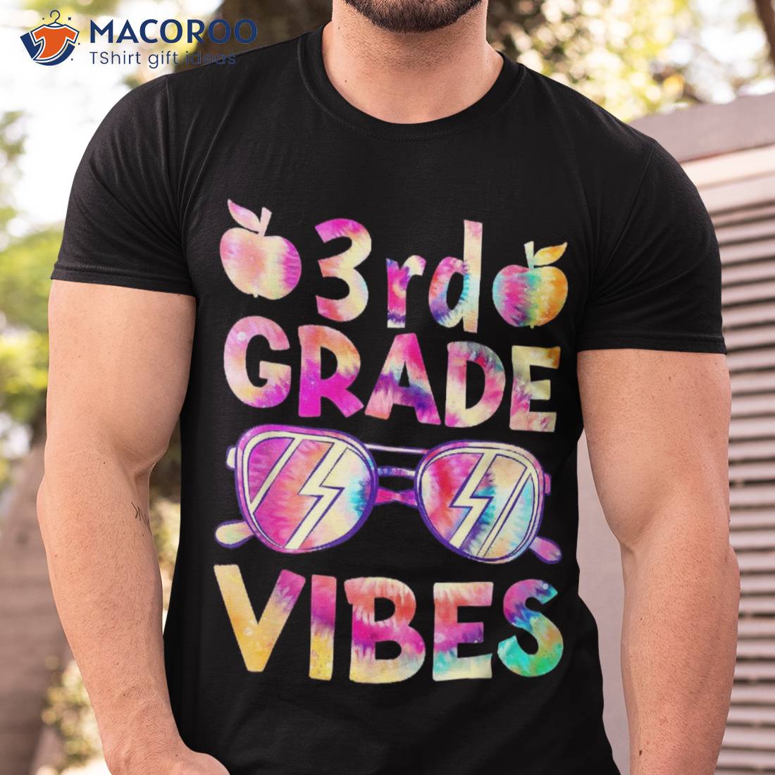 Tie Dye 3rd Grade Vibes Teacher First Day Of Back To School Shirt