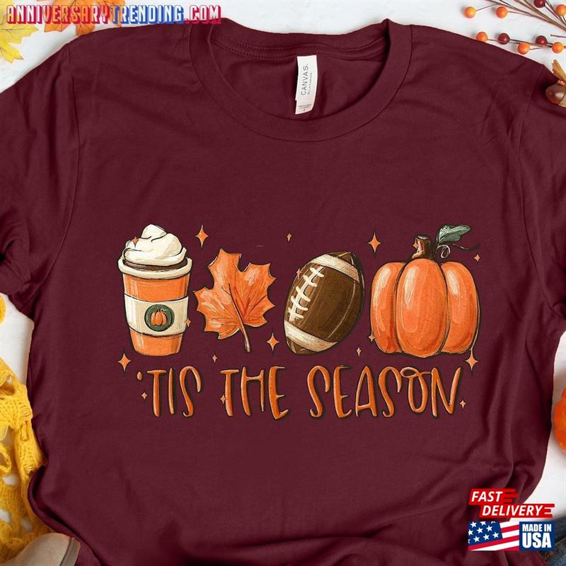 Tis The Season Fall Coffee Shirt Hot Classic Hoodie