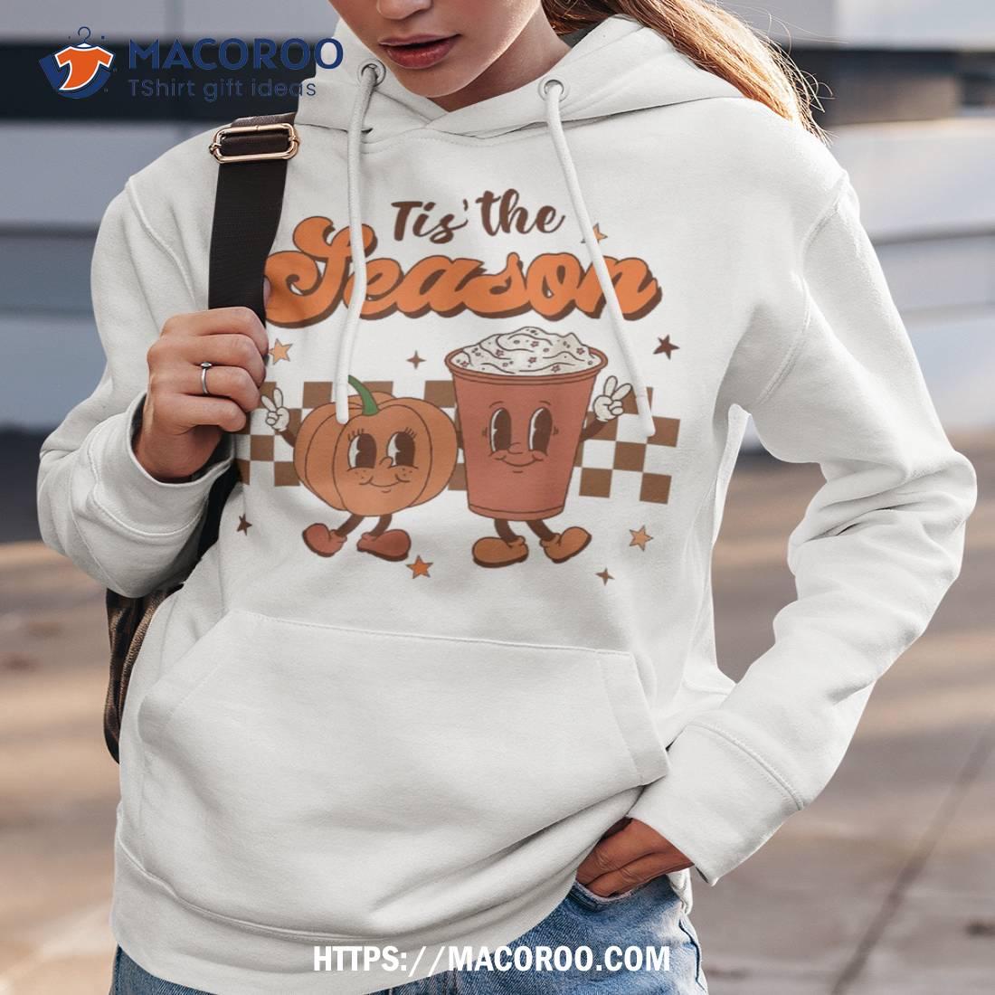 Tis The Season Pumpkin Spice Funny Fall Vibes Autumn Retro Shirt