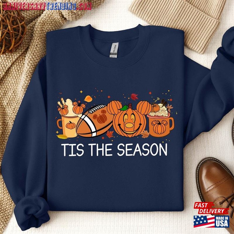 Tis The Season Sweatshirt Thanksgiving Shirt Thankful Tee Hoodie Classic