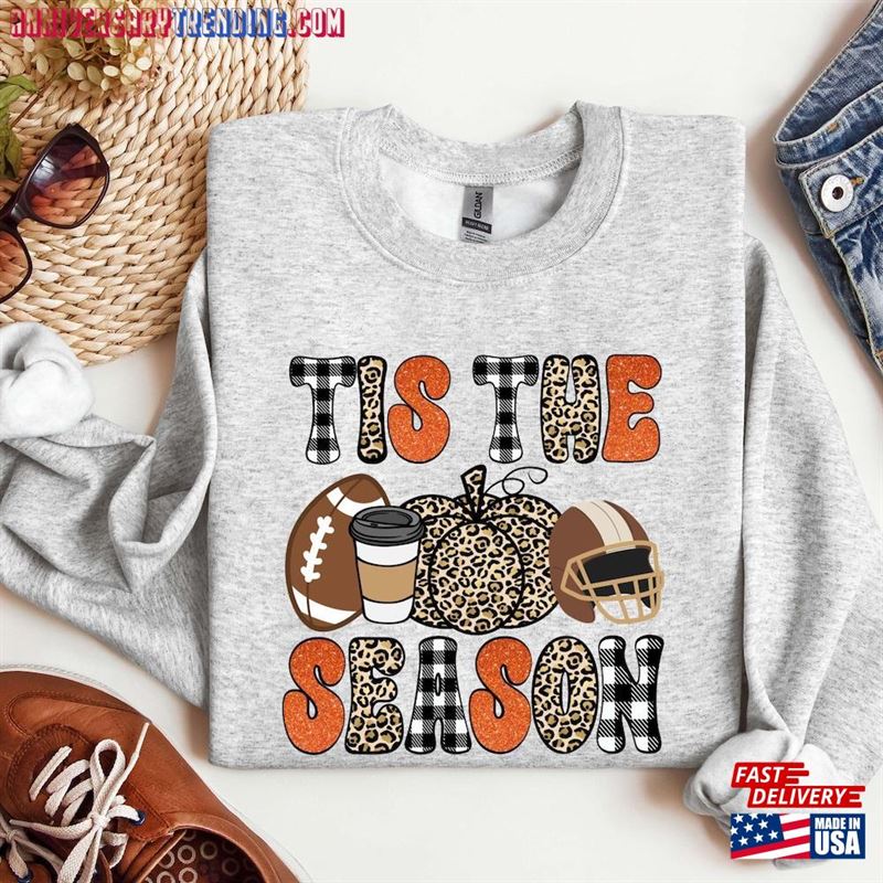 Tis The Season Sweatshirt Thanksgiving Shirt Thankful Tee T-Shirt