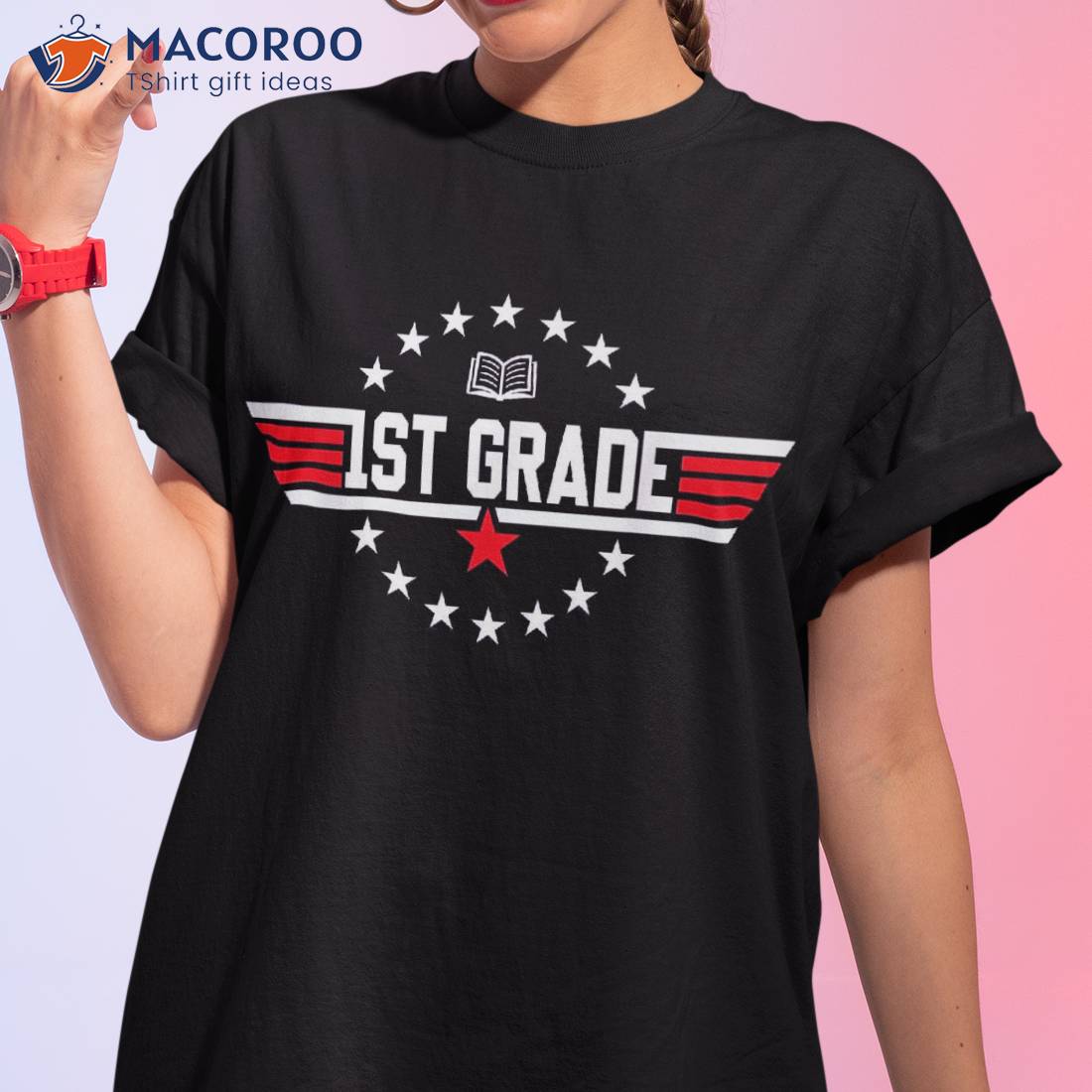 Top Grade 1st First Back To School Day Boy Girl Shirt