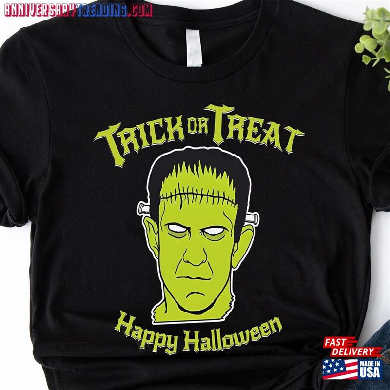 Trick Or Treat Frankenstein Monster Halloween Trending Unisex Shirt Classic