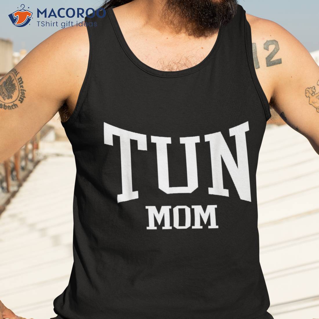 Tun Mom Arch Vintage College Athletic Sports Shirt