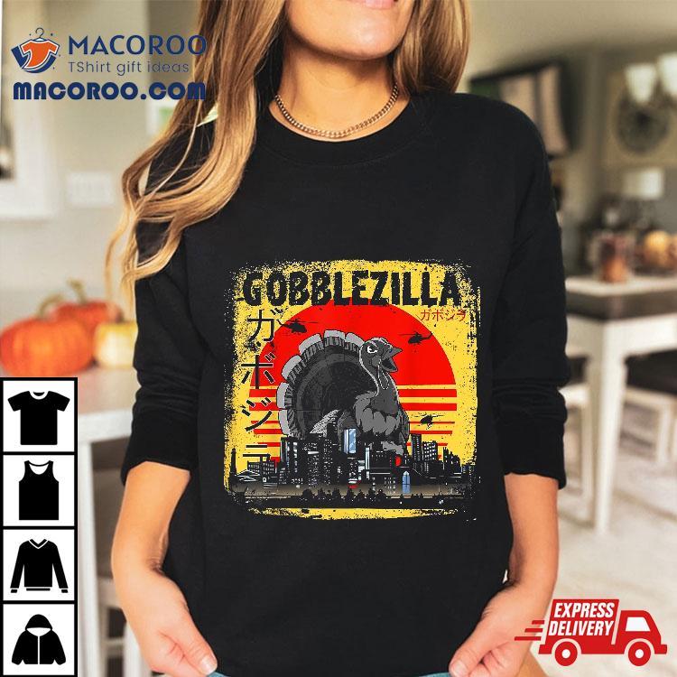 Turkey Day Thanksgiving Gobblezilla Shirt