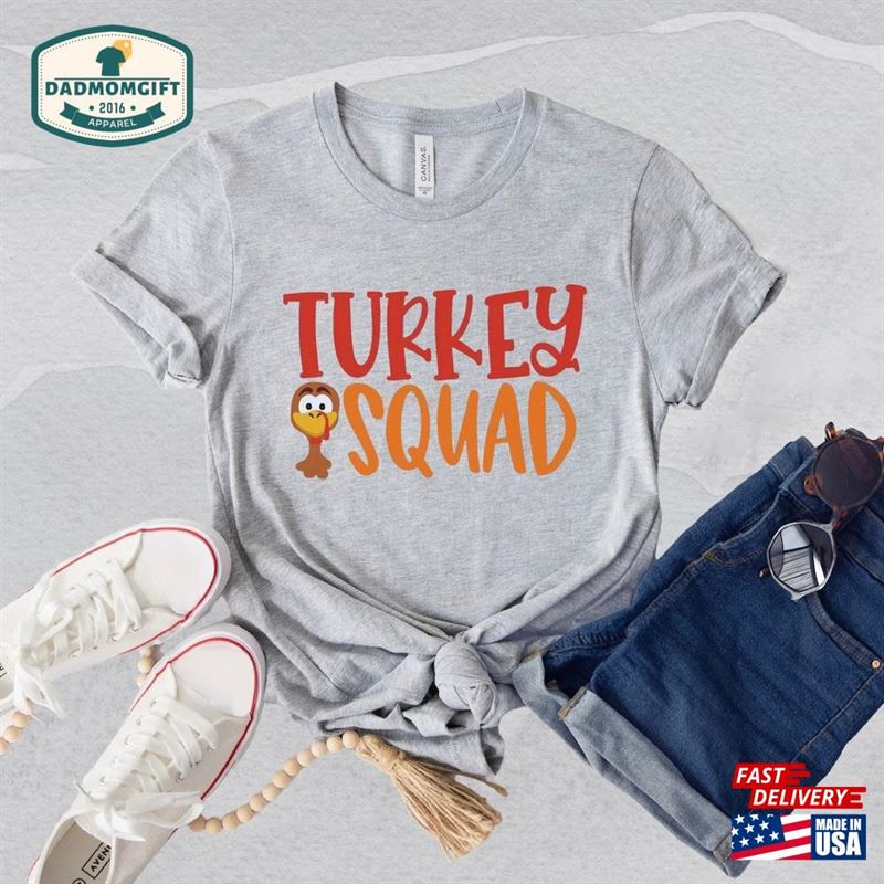 Turkey Squad Shirt Thanksgiving Funny Hoodie Unisex