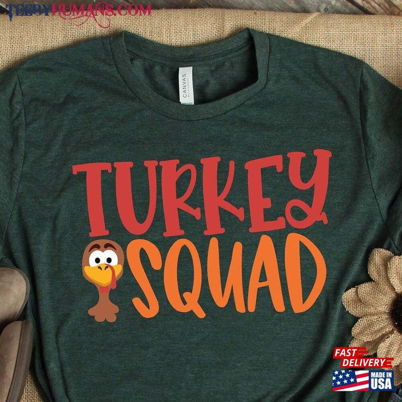 Turkey Squad Shirt Thanksgiving T-Shirt Fall Classic