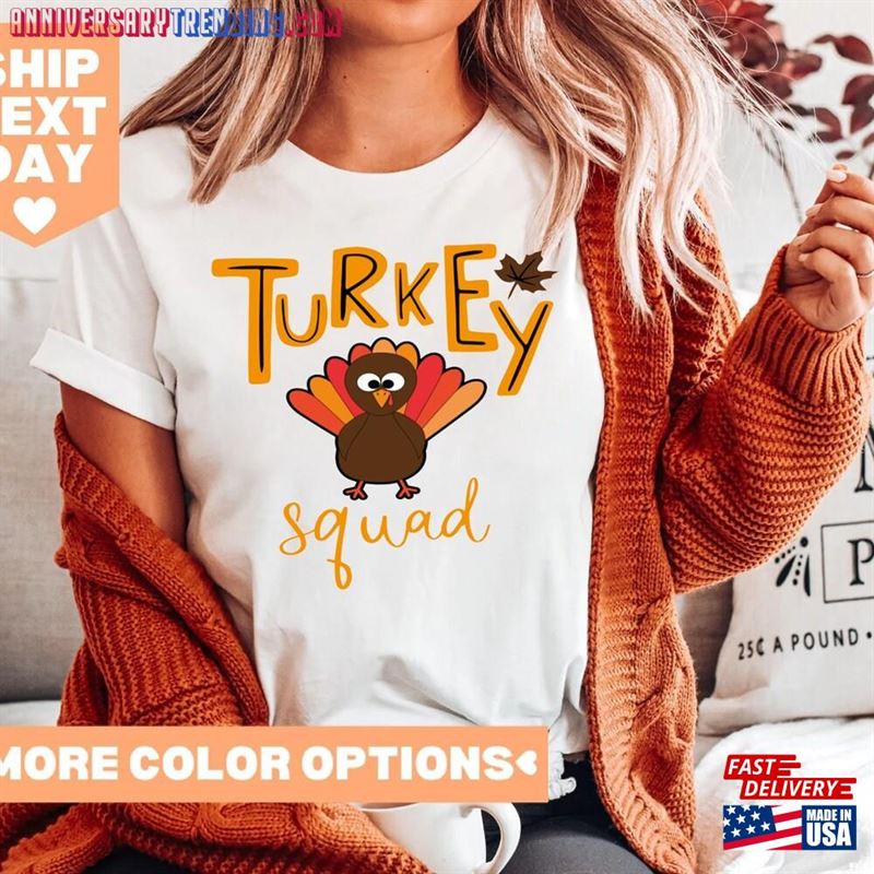 Turkey Squad Shirt Thanksgiving T-Shirt Fall Classic