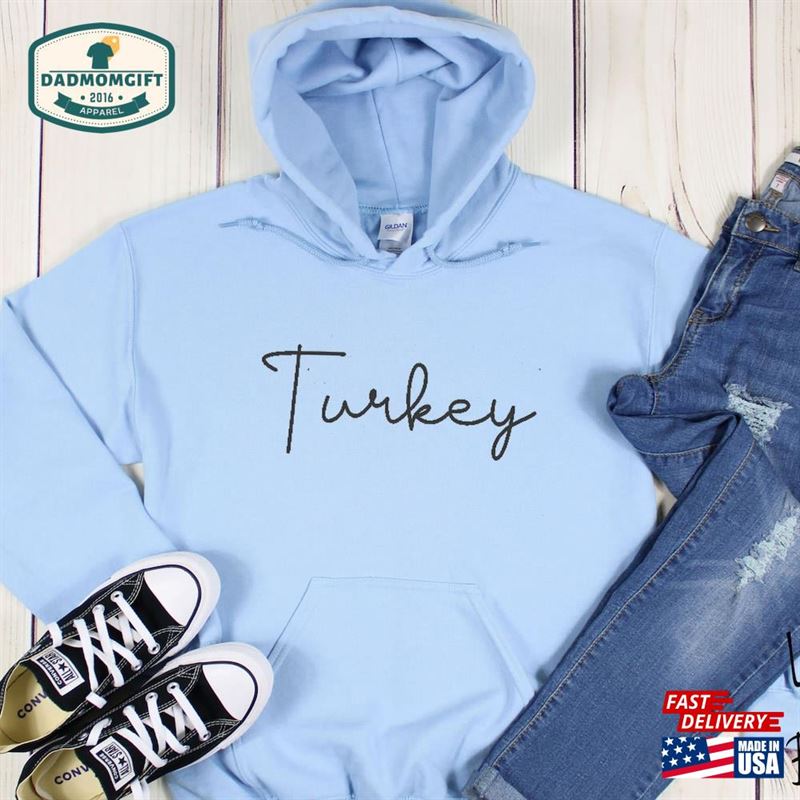 Turkey Thanksgiving Dishes Unisex Hoodie Sweatshirt Classic