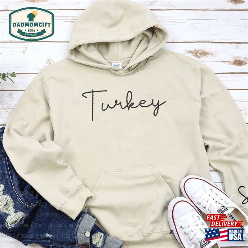 Turkey Thanksgiving Dishes Unisex Hoodie Sweatshirt Classic